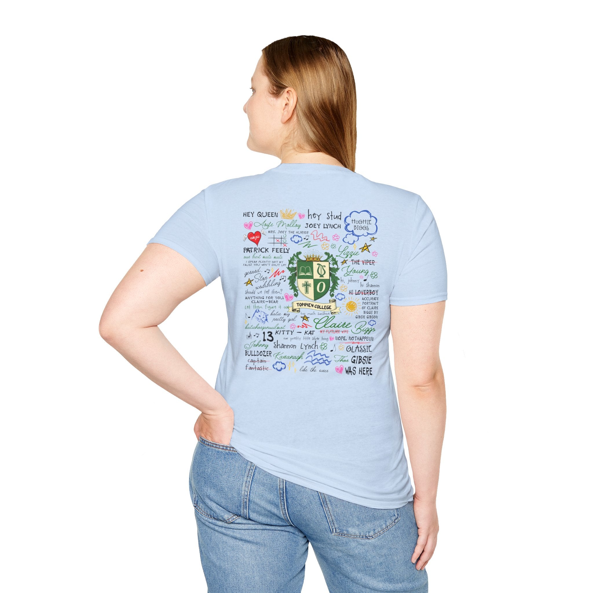 Crew Tee — 'For Keeps' Doodle Art Signature T-Shirt