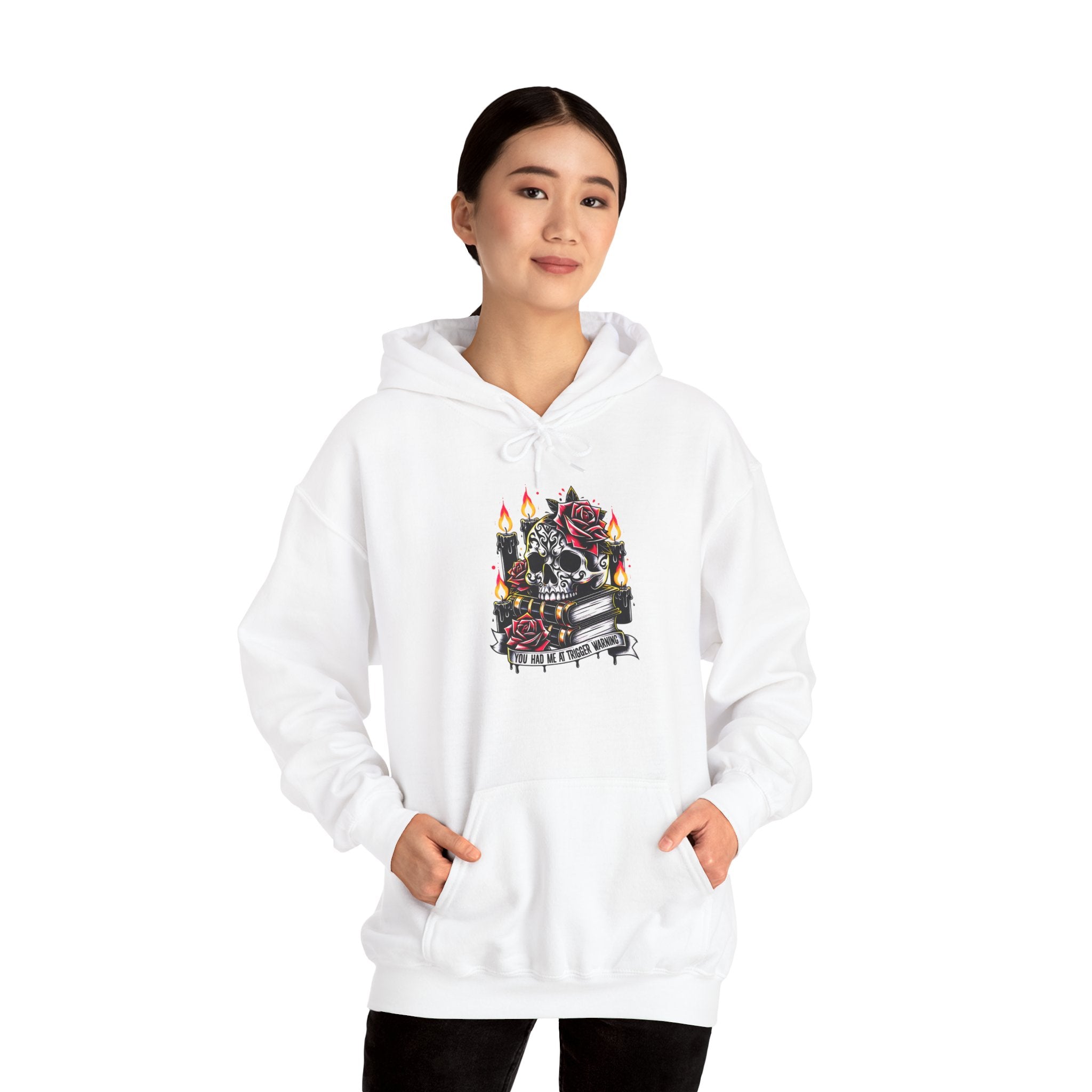 Skull & Roses Candle Memorial Hoodie
