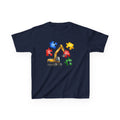 Kids Excavator Puzzle T-Shirt — Construction Truck Autism Awareness Tee