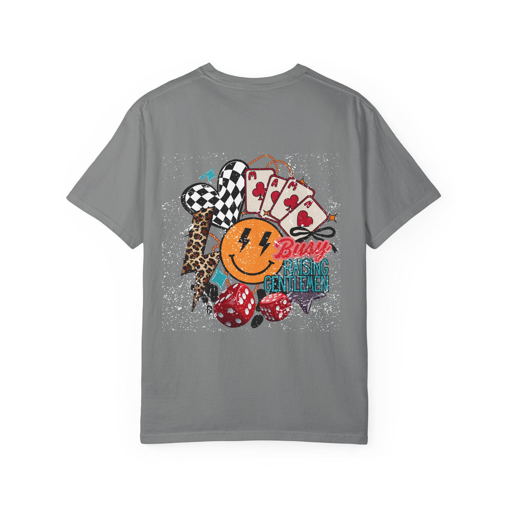 Retro Casino Smile T-Shirt – Busy Raising Hell Graphic Tee