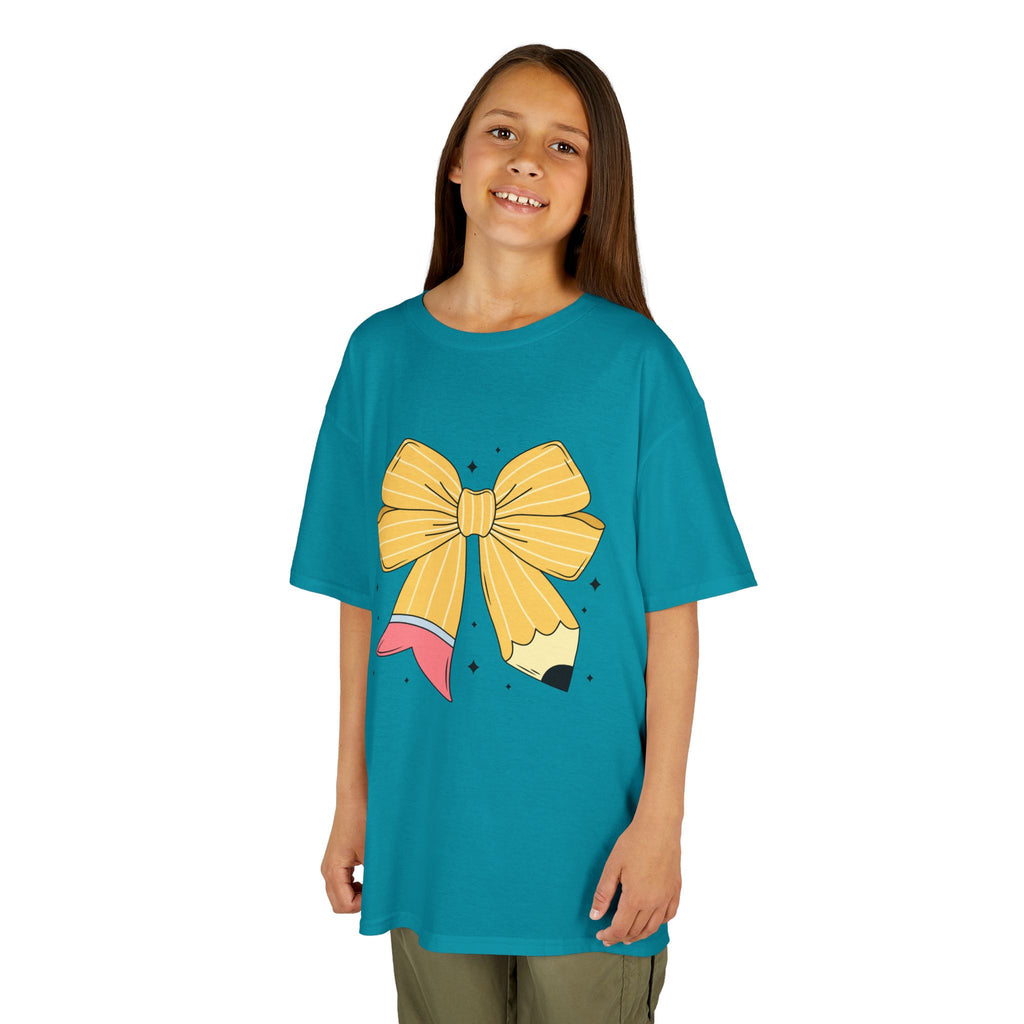 Kids Tee — Cute Yellow Bow Graphic Shirt