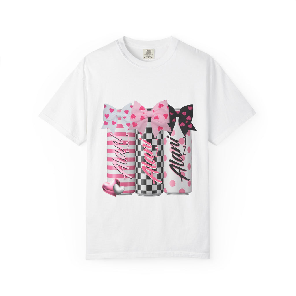 Lipstick Trio Graphic T-Shirt — Pink Bow Cosmetic Design