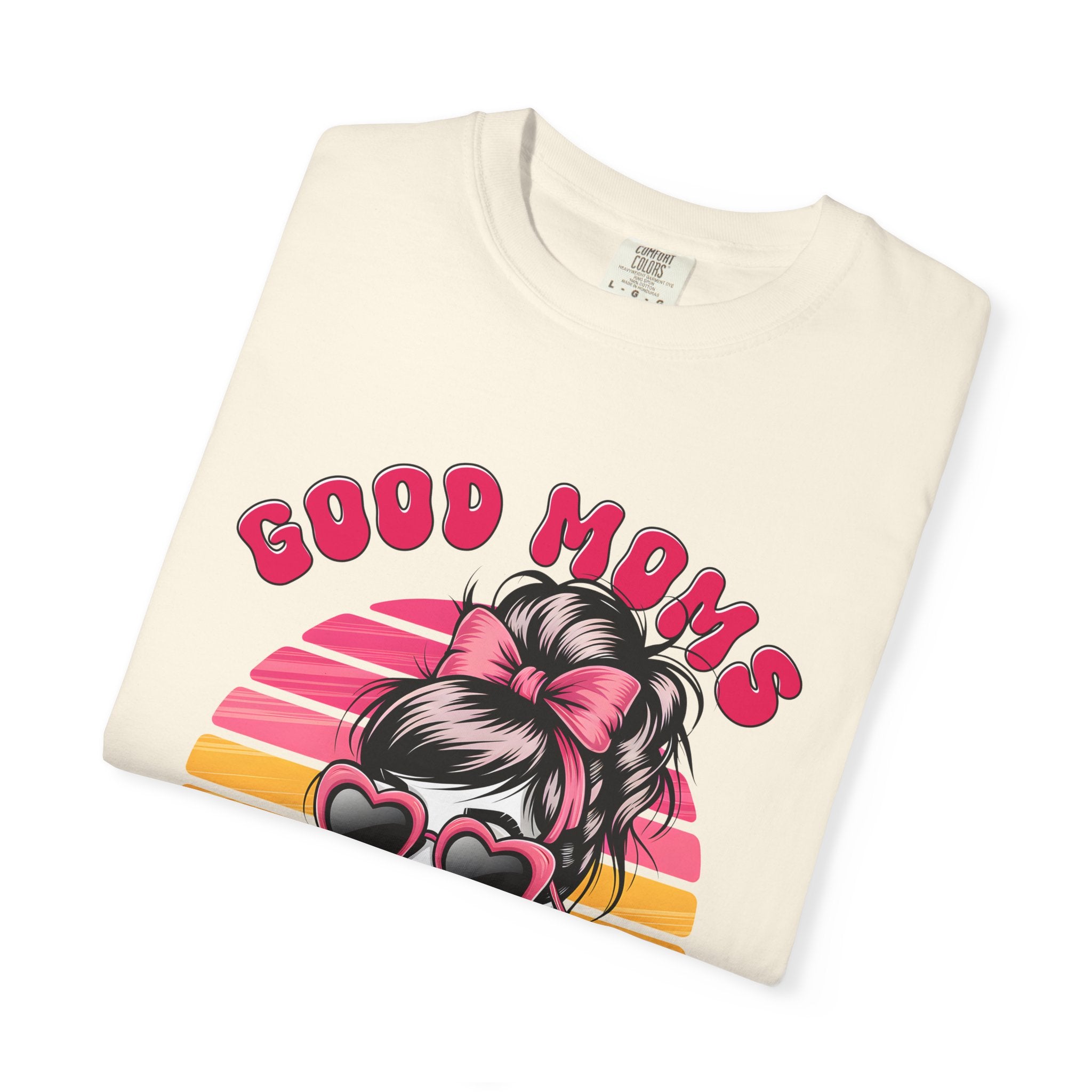 Graphic T-Shirt — "Good Moms Say Bad Words" Retro Skull Mom Tee