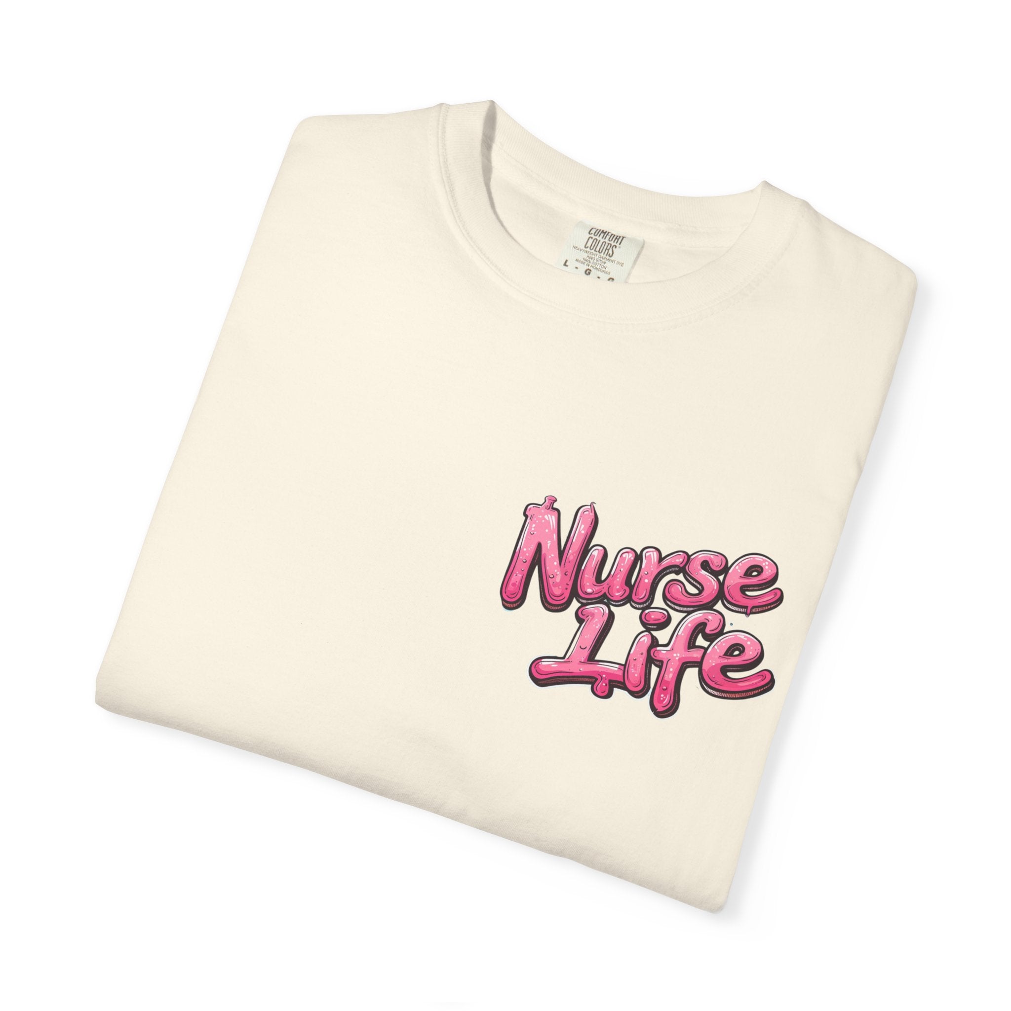 Nurse Life T-Shirt — Cute Female Nurse Watercolor Graphic Tee