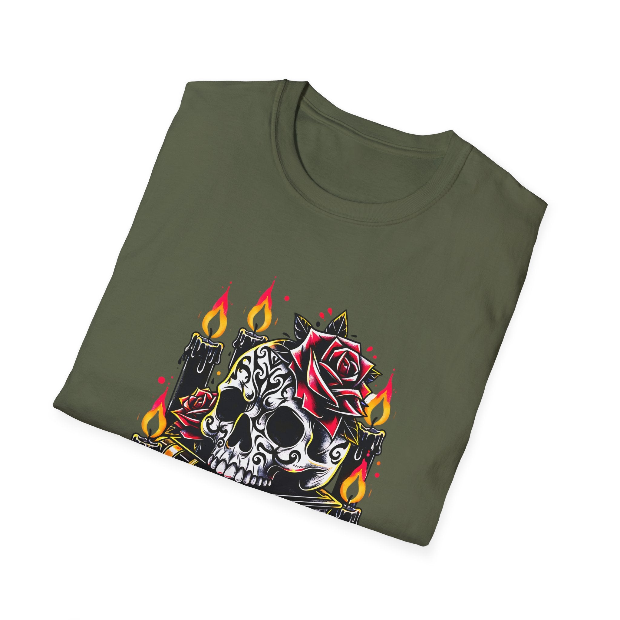 Skull & Roses Tee — 'You Had Me at Forever' Gothic Graphic T-Shirt