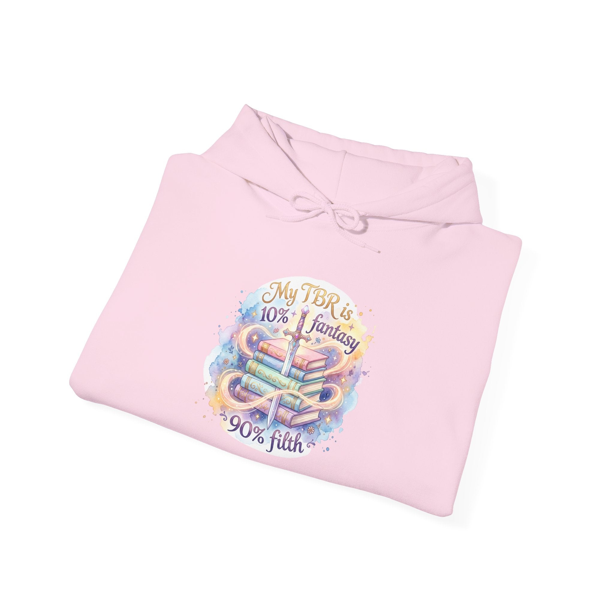 Hoodie — "My Tho is 40% Fantasy, 90% Fish" Colorful Nautical Graphic Hoodie
