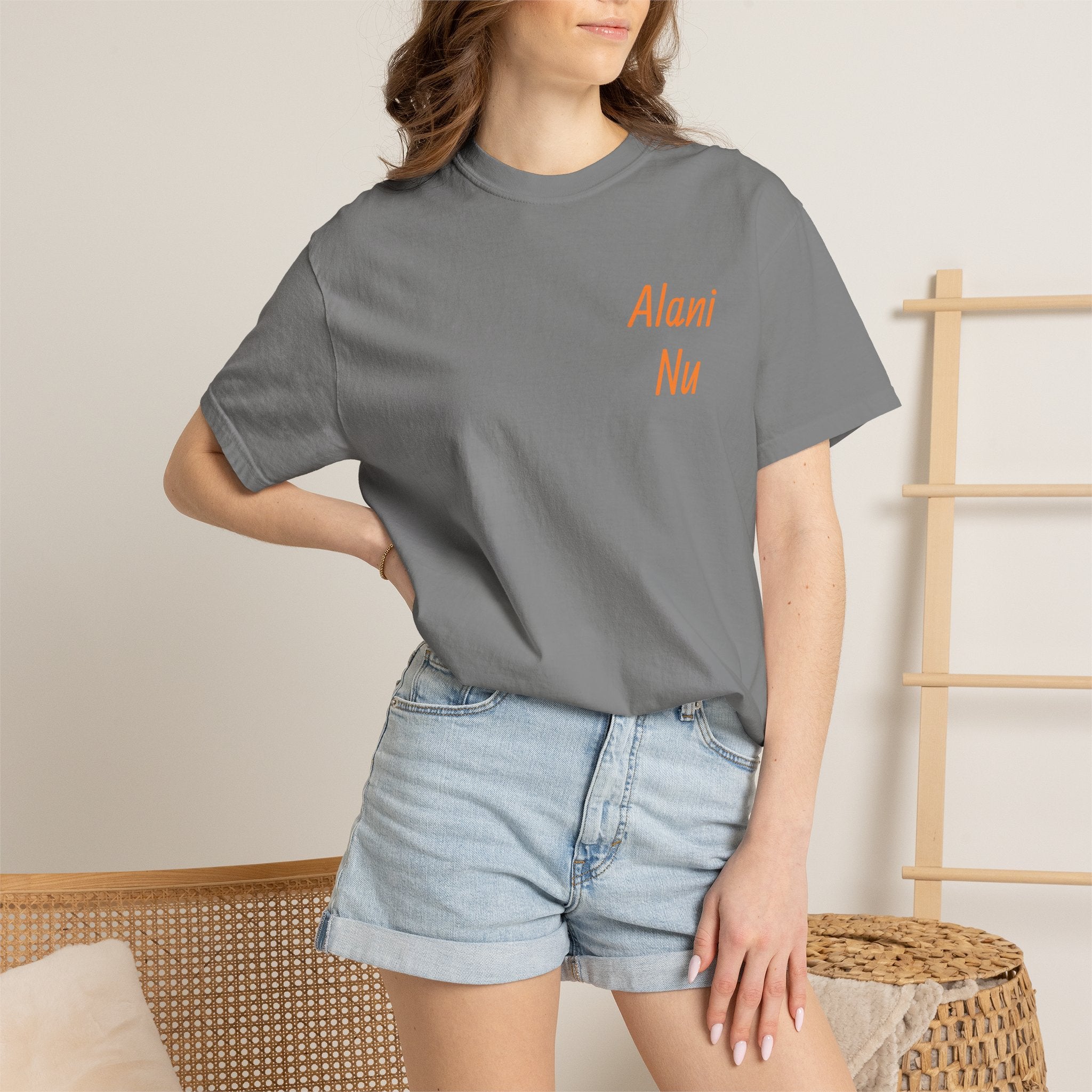 Alani Nu Beach Pop Graphic T-Shirt — Pink Flamingo, Citrus & Soda Can Design