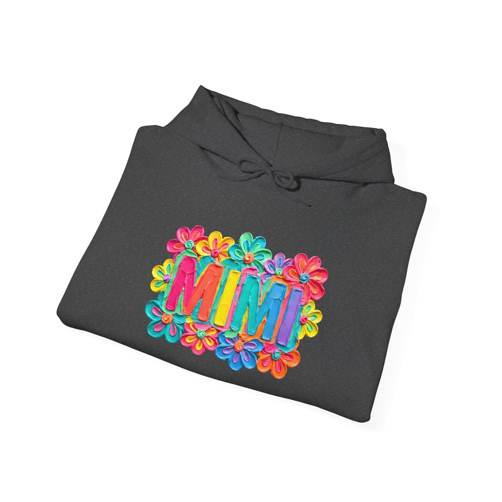 Mimi Floral Hoodie — Colorful Retro Flower Graphic Sweatshirt