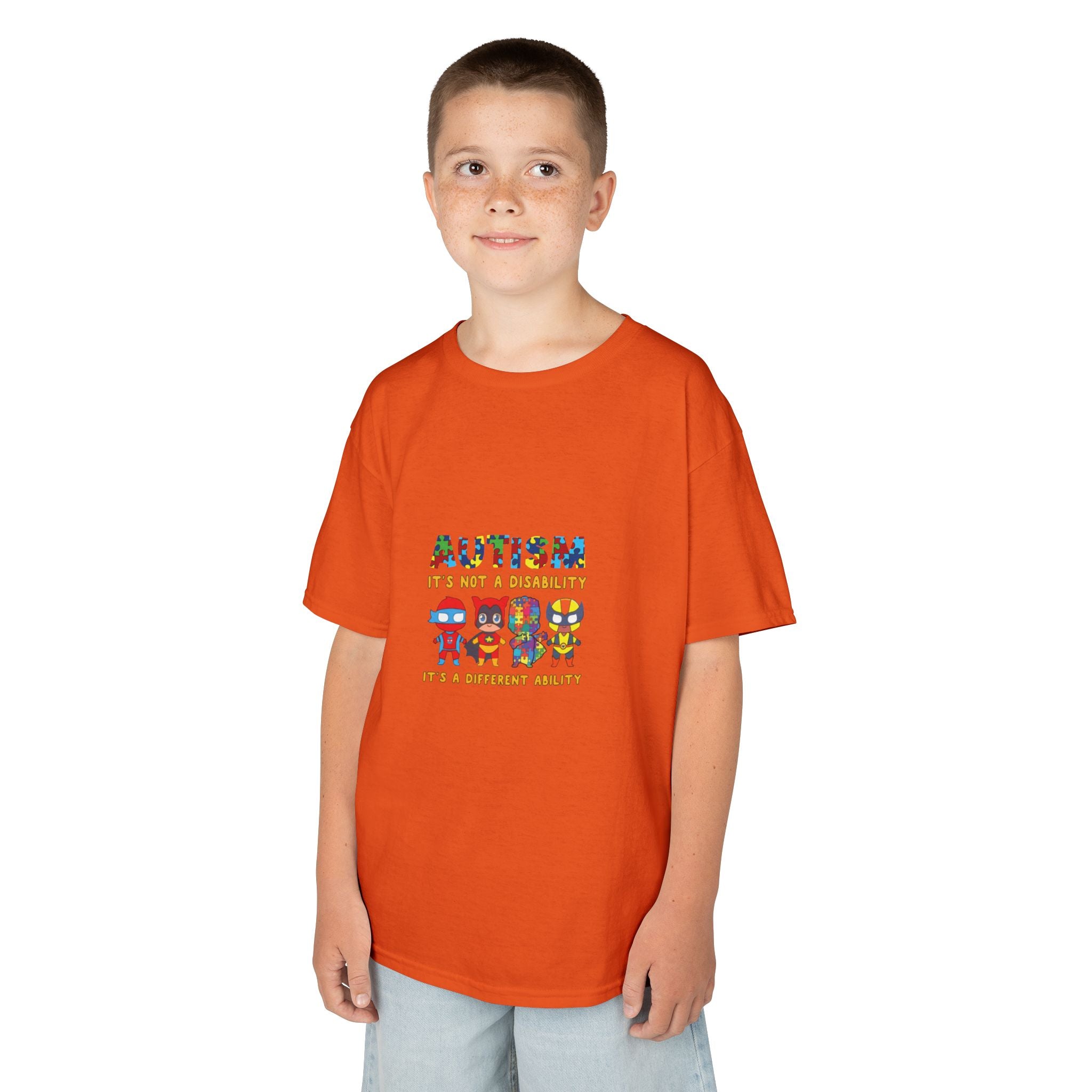 Autism It's Not A Disability Kids T-Shirt — Colorful Neurodiversity Awareness Tee