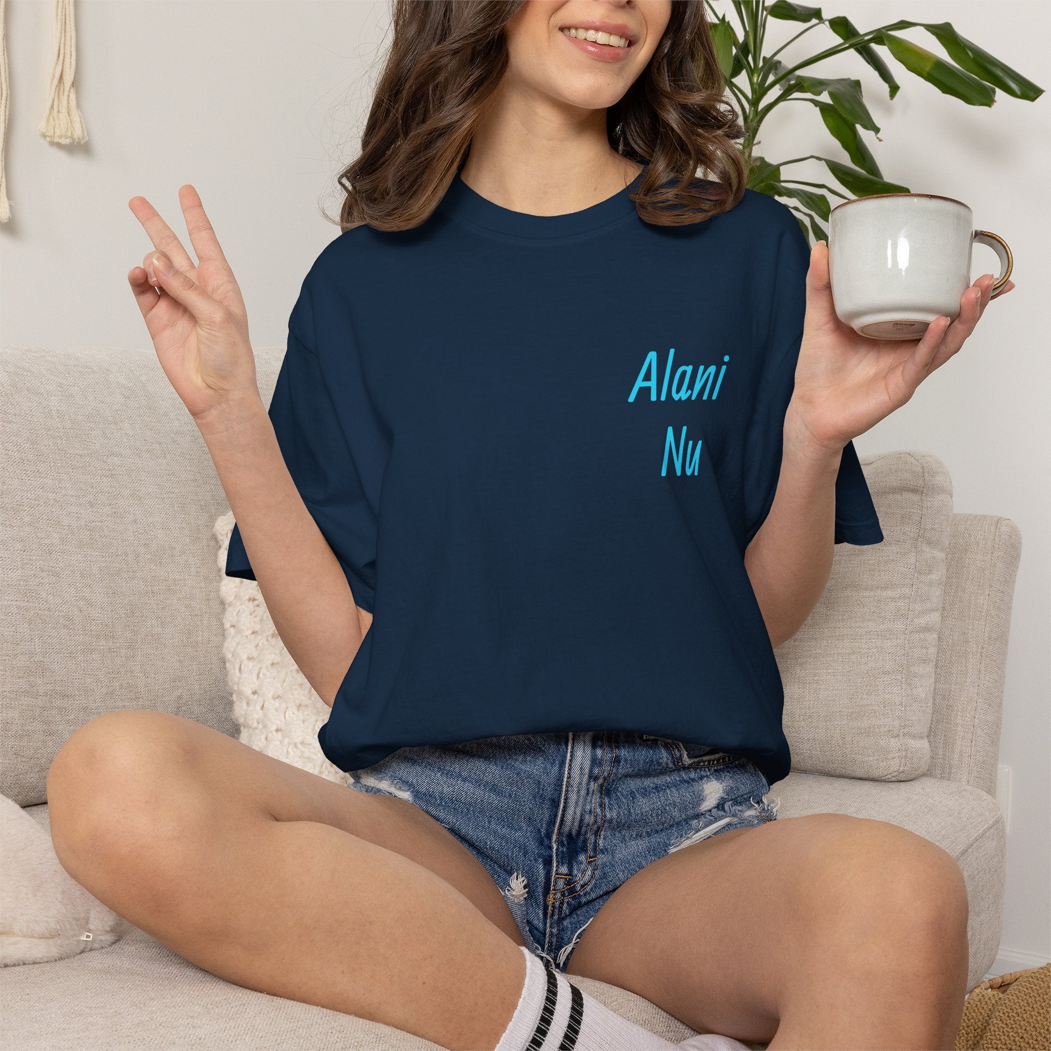 Good Vibes Only Graphic Tee — 'Alani Nu' Blue Drink Design