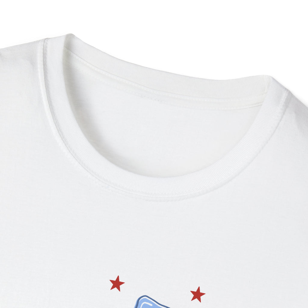 Double-sided American Honey T-Shirt — Patriotic Red White Blue Bow Tee