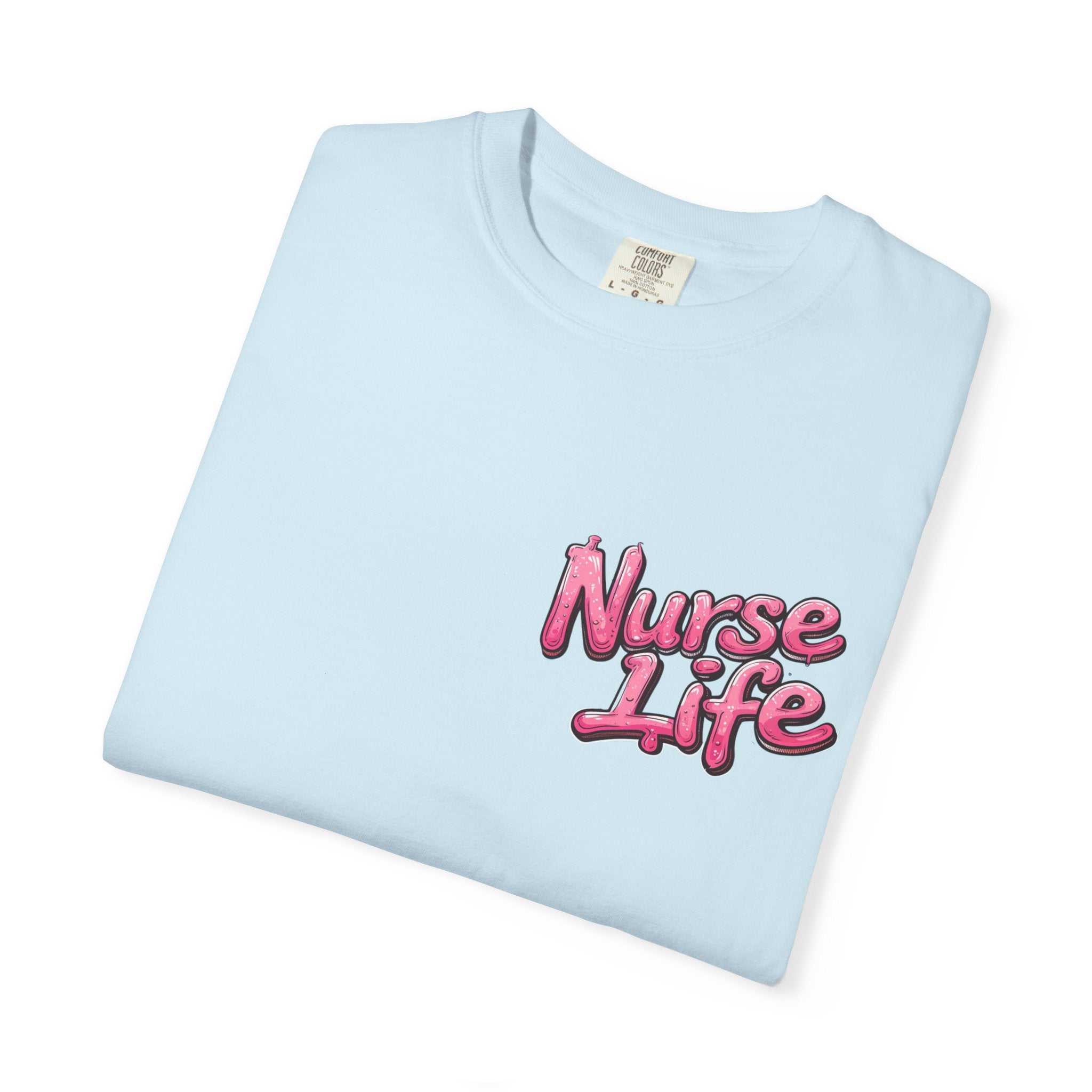 Nurse Life T-Shirt — Cute Female Nurse Watercolor Graphic Tee