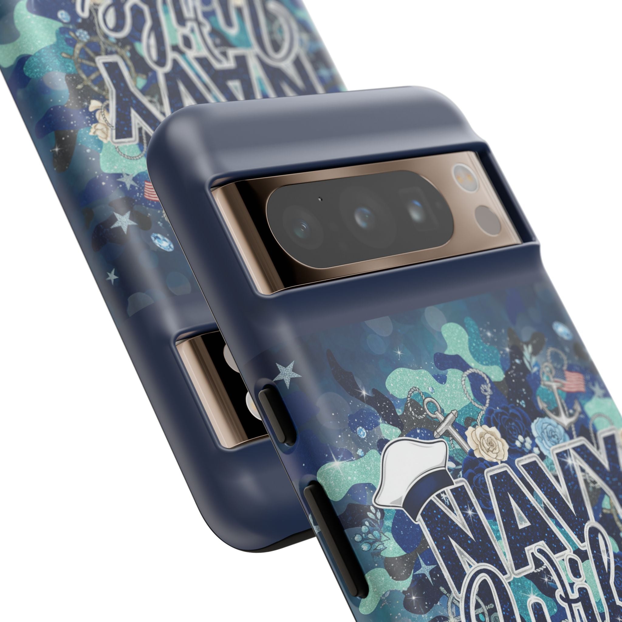 Navy Wife Tough Phone Case — Camouflage Military Tribute Protective Cover