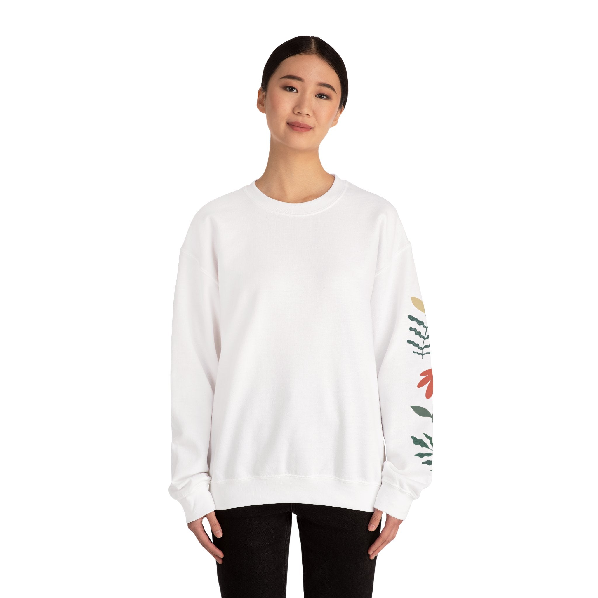 Autism Awareness Crewneck Sweatshirt — "Seeing the World Differently" Floral Design