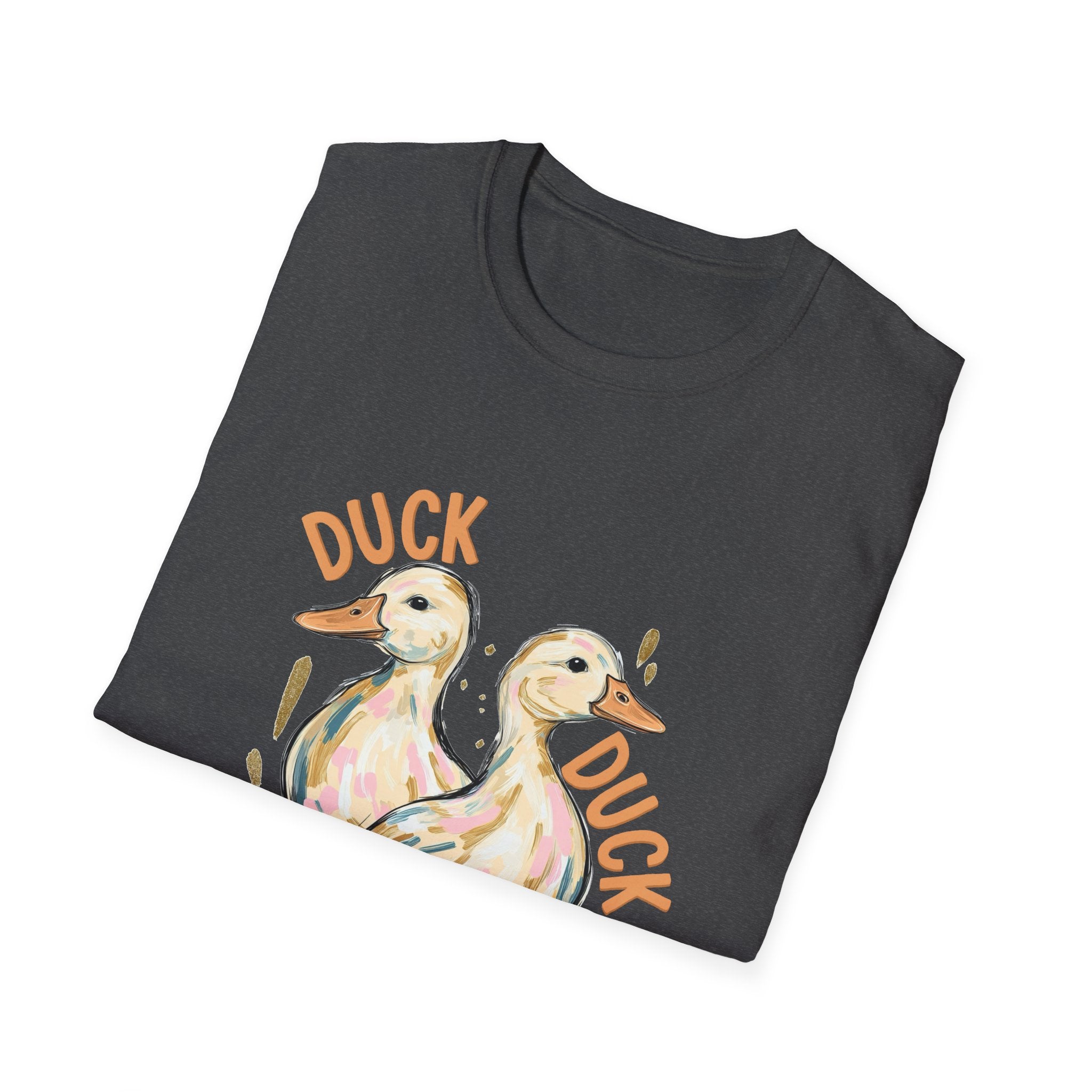 Double-sided Duck Duck Goose T-Shirt — Cute Pastel Duck & Goose Graphic Tee