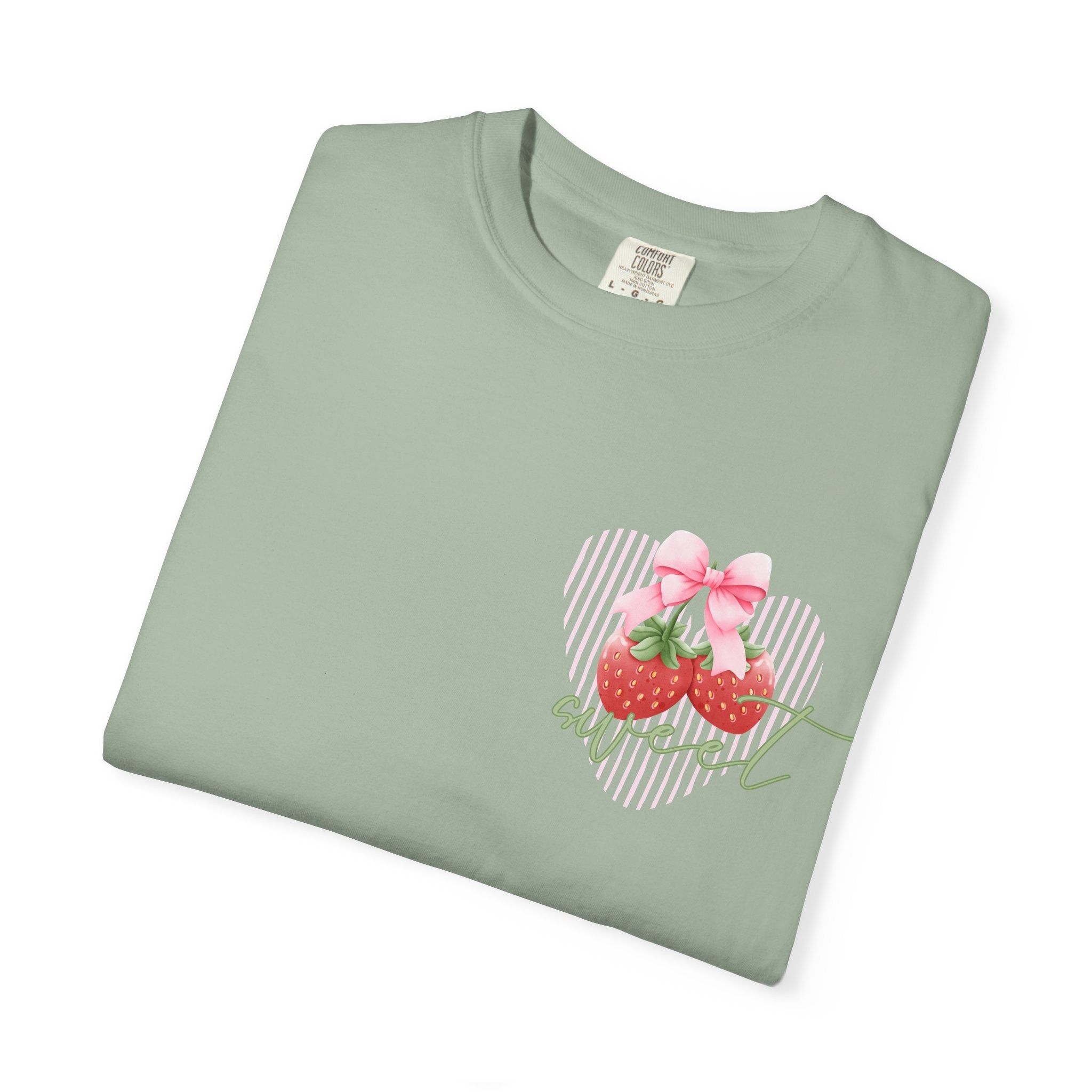 Summer Fruit T-Shirt — "Sweet Summer" Strawberry & Lemon Graphic Tee