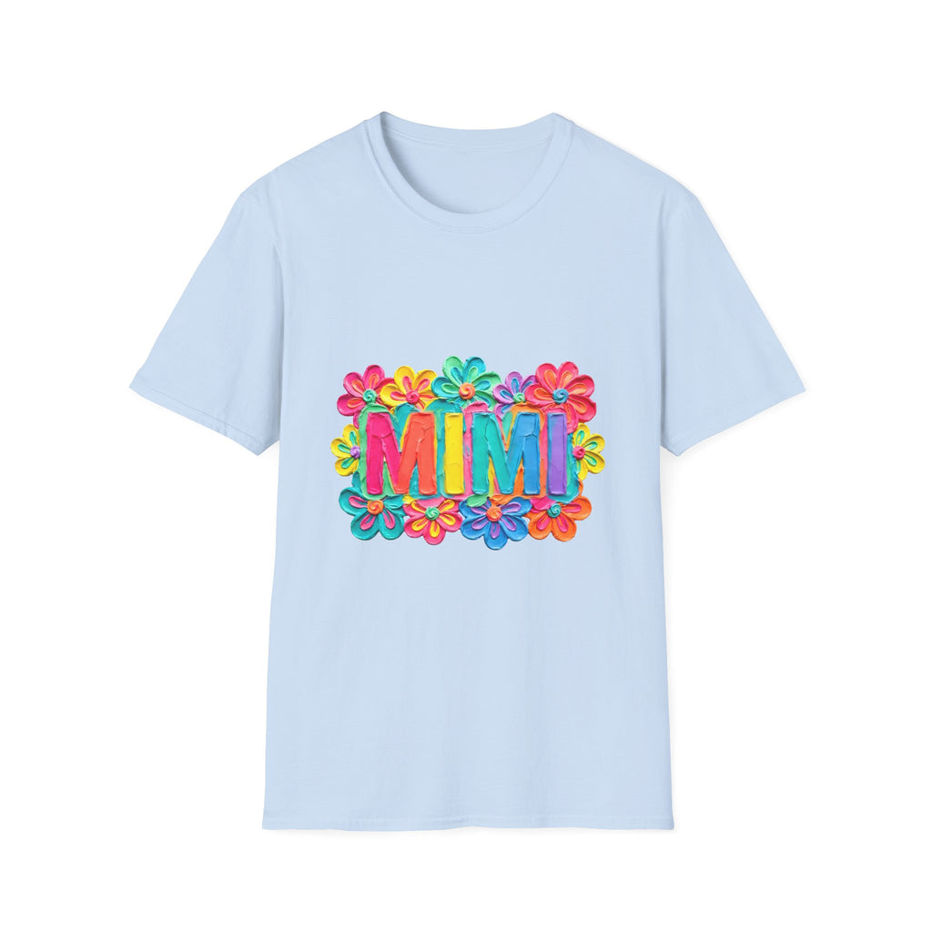 Mimi Floral Tee — Bright Colorful 'MIMI' Graphic T-Shirt