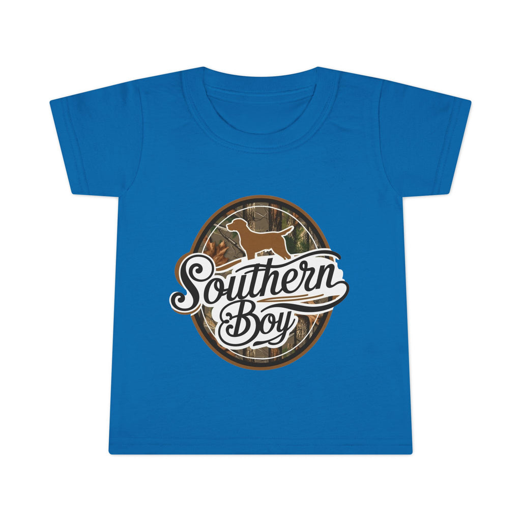Toddler T-Shirt — "Southern Boy" Camouflage Puppy Graphic