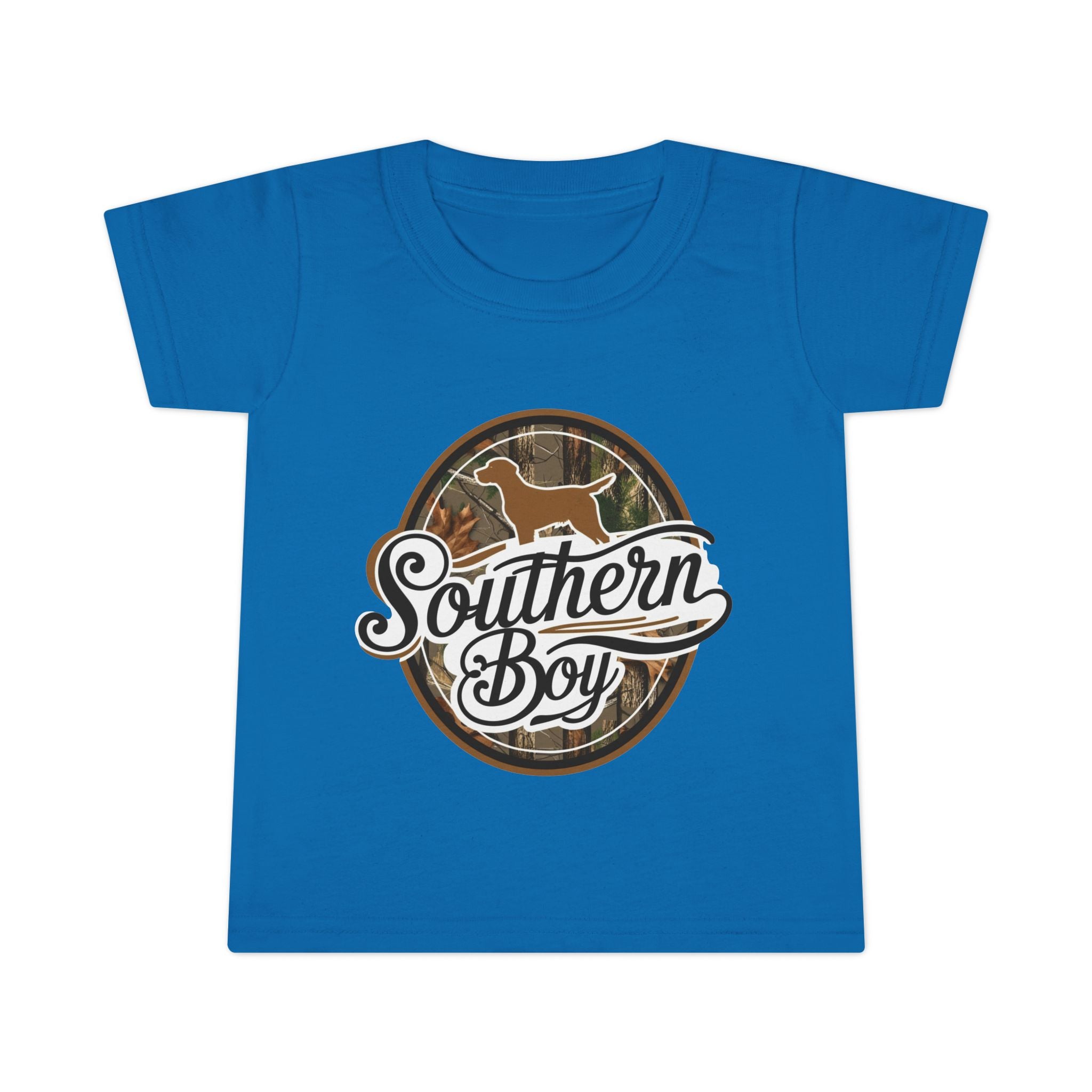 Toddler T-Shirt — "Southern Boy" Camouflage Puppy Graphic