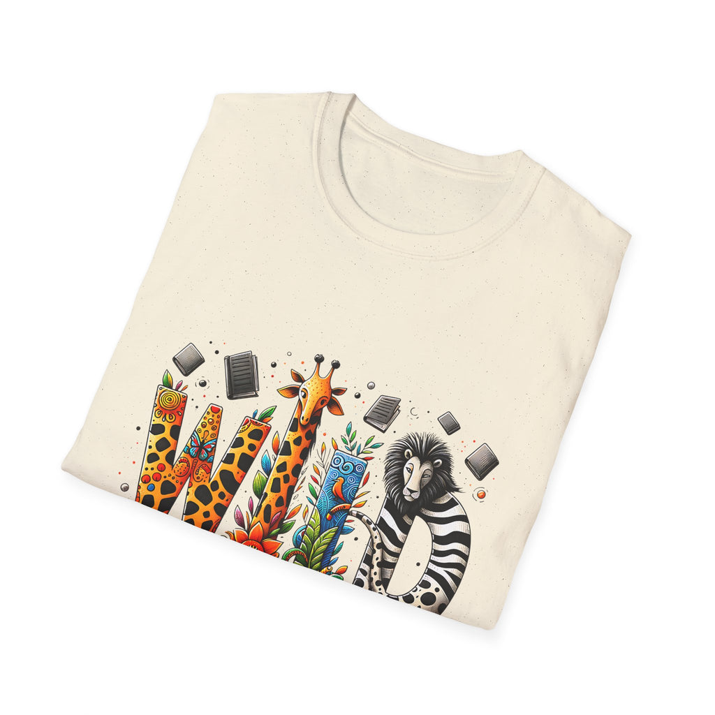 Wild About Reading T-Shirt — Kids’ Animal Alphabet Book Tee