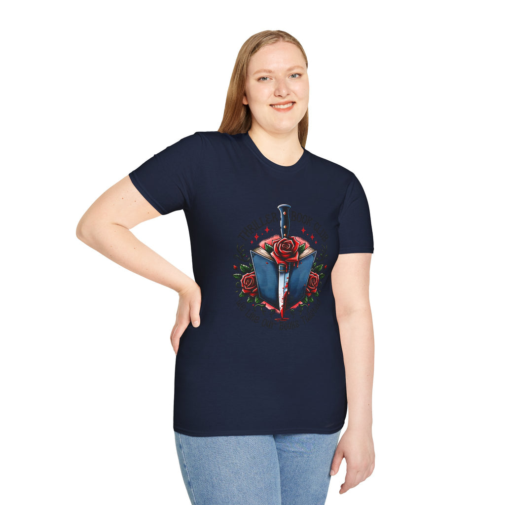 Thriller Book Club T-Shirt — “We Like Our Books Twisted” Graphic Tee