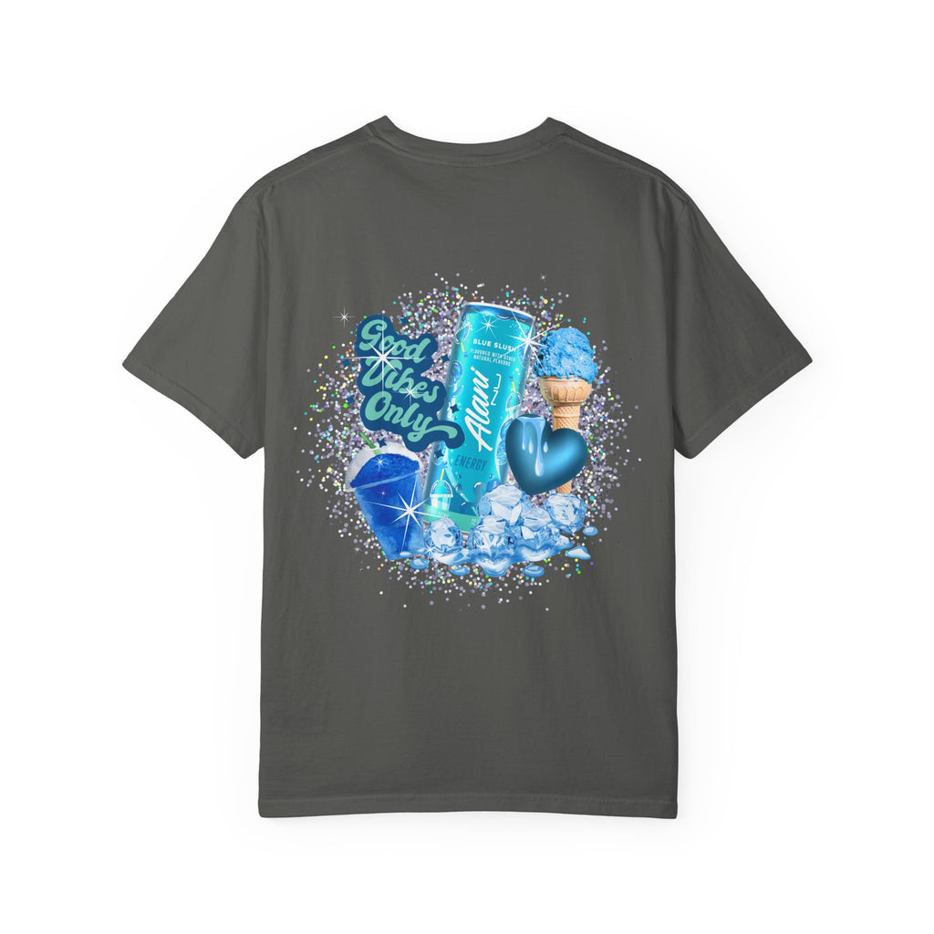 Good Vibes Only Graphic Tee — 'Alani Nu' Blue Drink Design