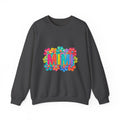 Mimi Floral Crewneck Sweatshirt — Colorful Retro Flower Graphic