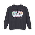 Crewneck Sweatshirt — "You Can Kiss Me Off Campus" Retro Polaroid Design