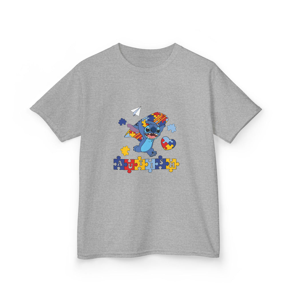Kids Tee — Colorful Autism Puzzle Heart Design (Autism Awareness)