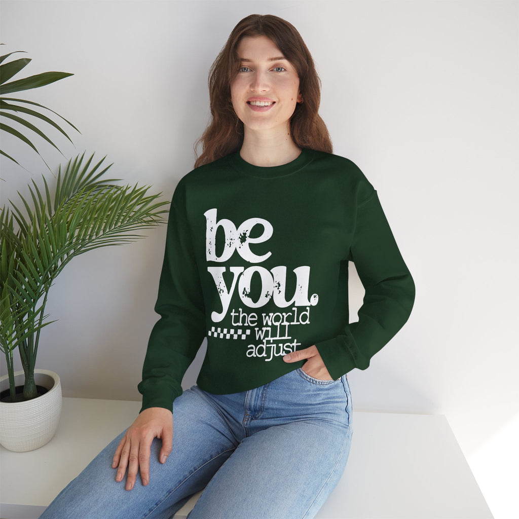 White Crewneck Sweatshirt — Classic Plain Pullover