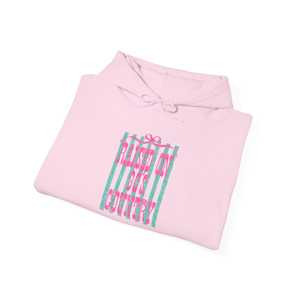 Hoodie — 'Let It Be' Pastel Striped Graphic Pullover