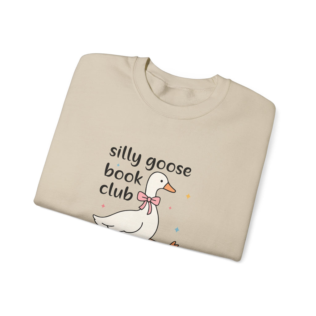 Silly Goose Book Club Sweatshirt — Cute Reading Crewneck