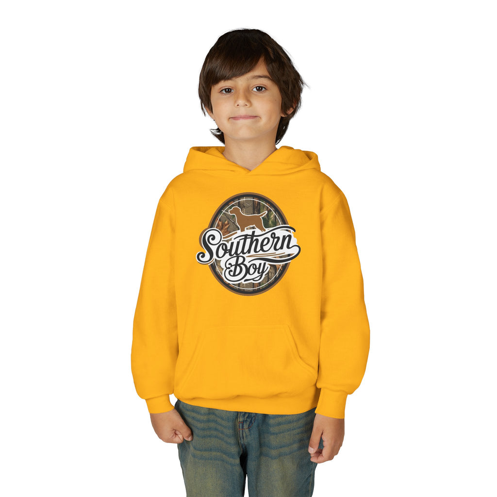 Youth Hoodie - "Southern Boy" Vintage Camo Logo