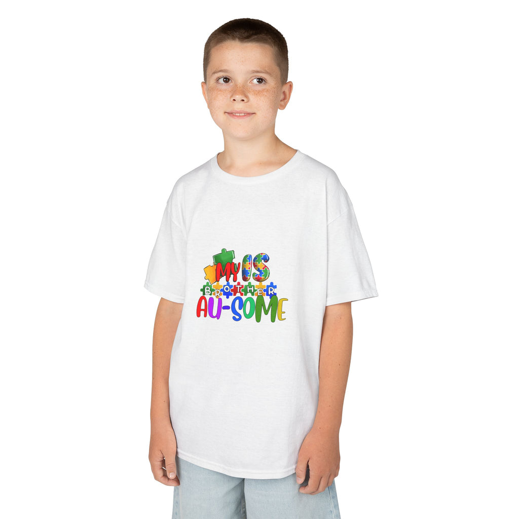 Kids Tee - "This Kid is Au-some" Colorful Autism Awareness Shirt