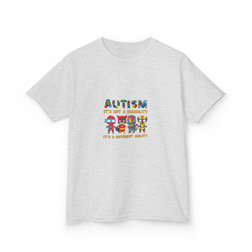 Autism It's Not A Disability Kids T-Shirt — Colorful Neurodiversity Awareness Tee