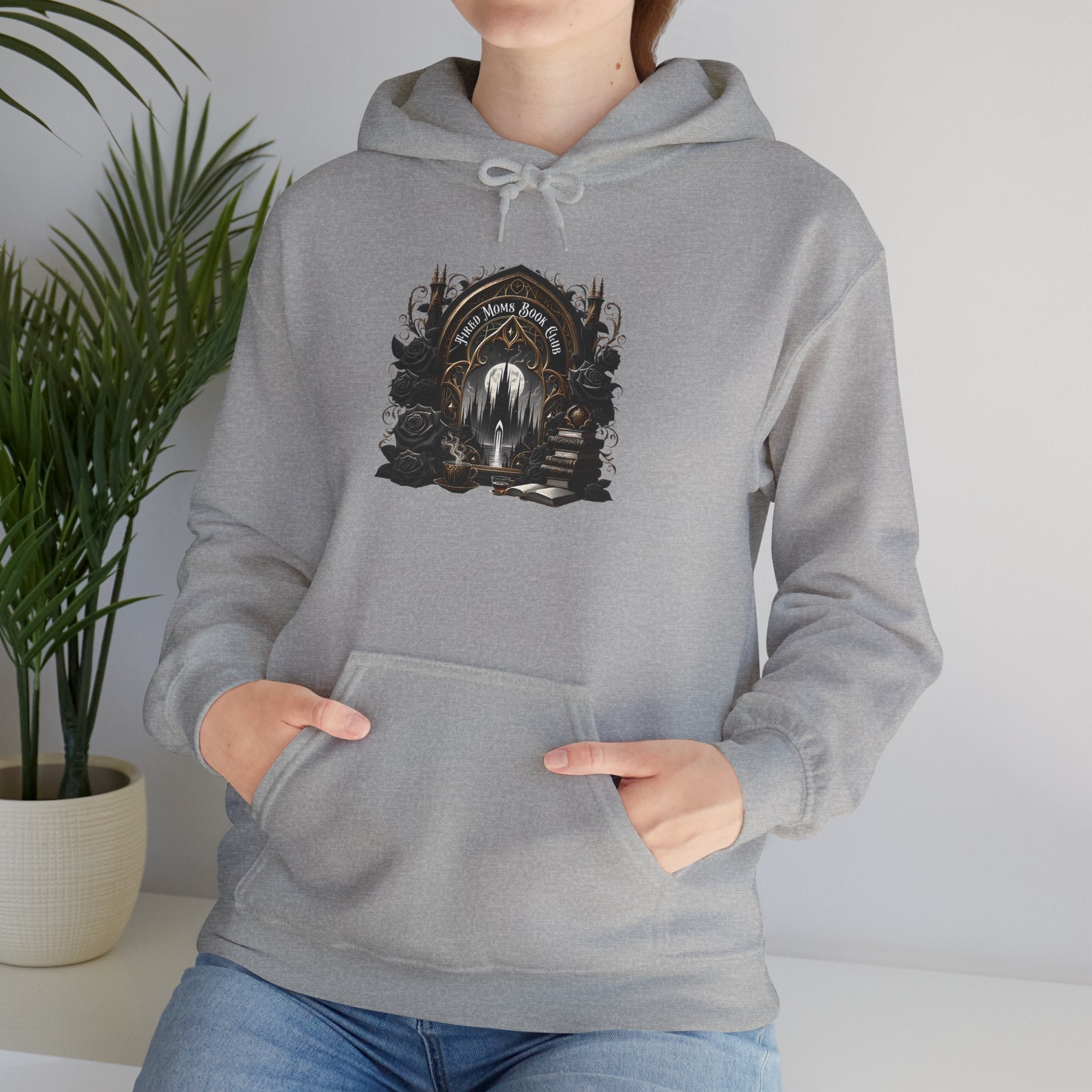 Mystic Forest Portal Hoodie — Gothic Nature Graphic Sweatshirt