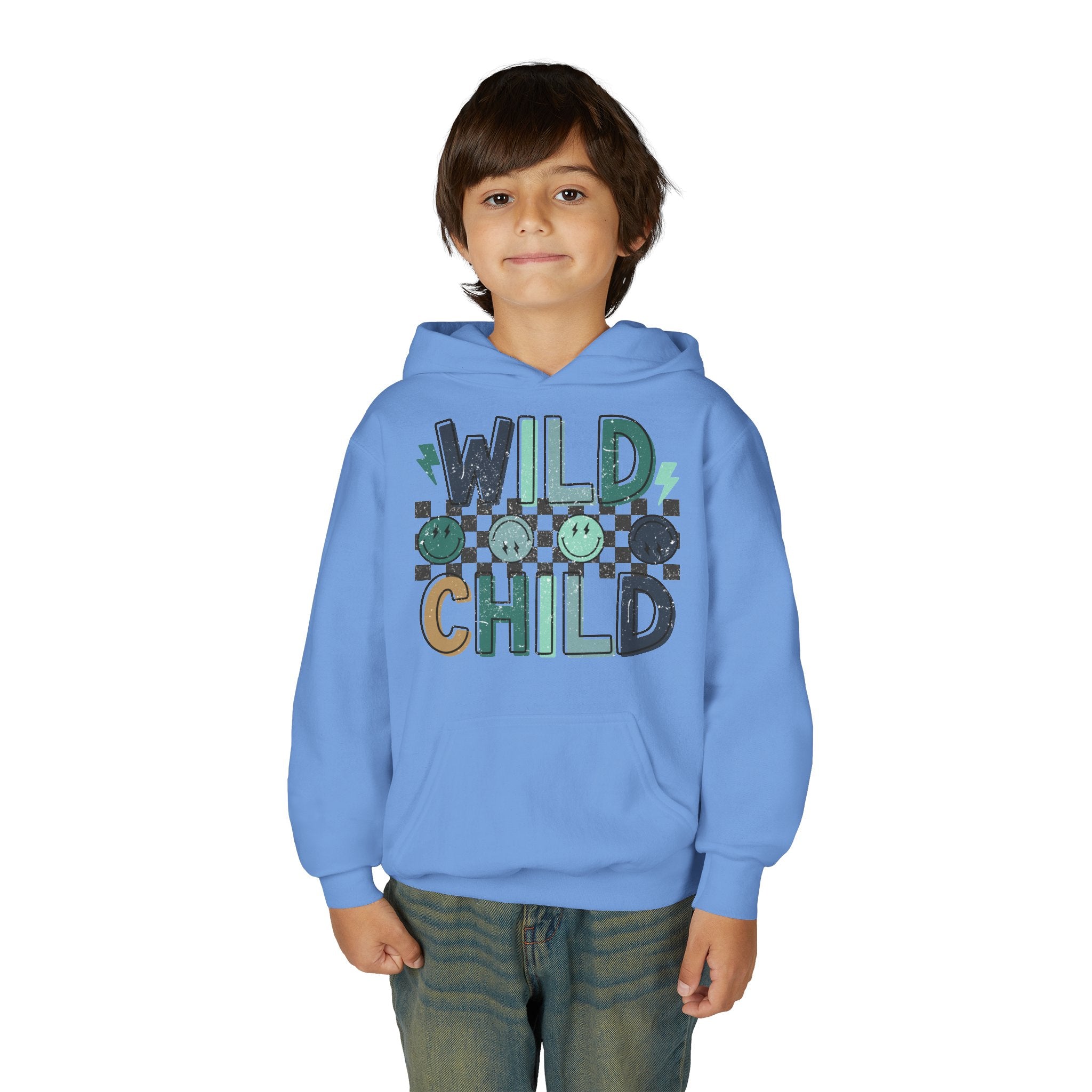 Youth Hoodie — "Wild Child" Graphic Pullover for Kids