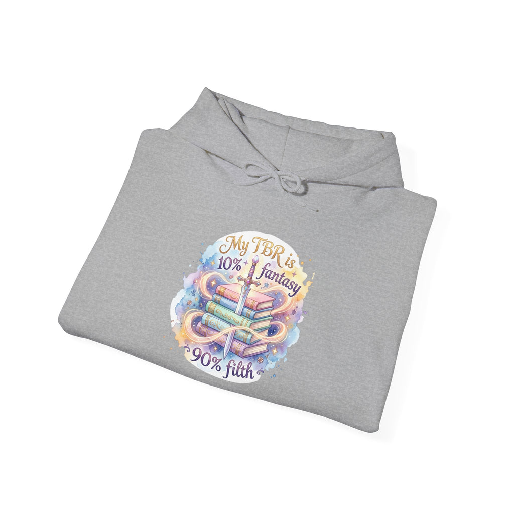 Hoodie — "My Tho is 40% Fantasy, 90% Fish" Colorful Nautical Graphic Hoodie