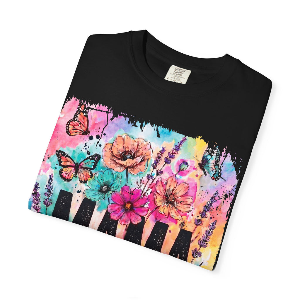 Mama Floral Tee — Colorful Butterflies & Flowers Mother's Day T-Shirt