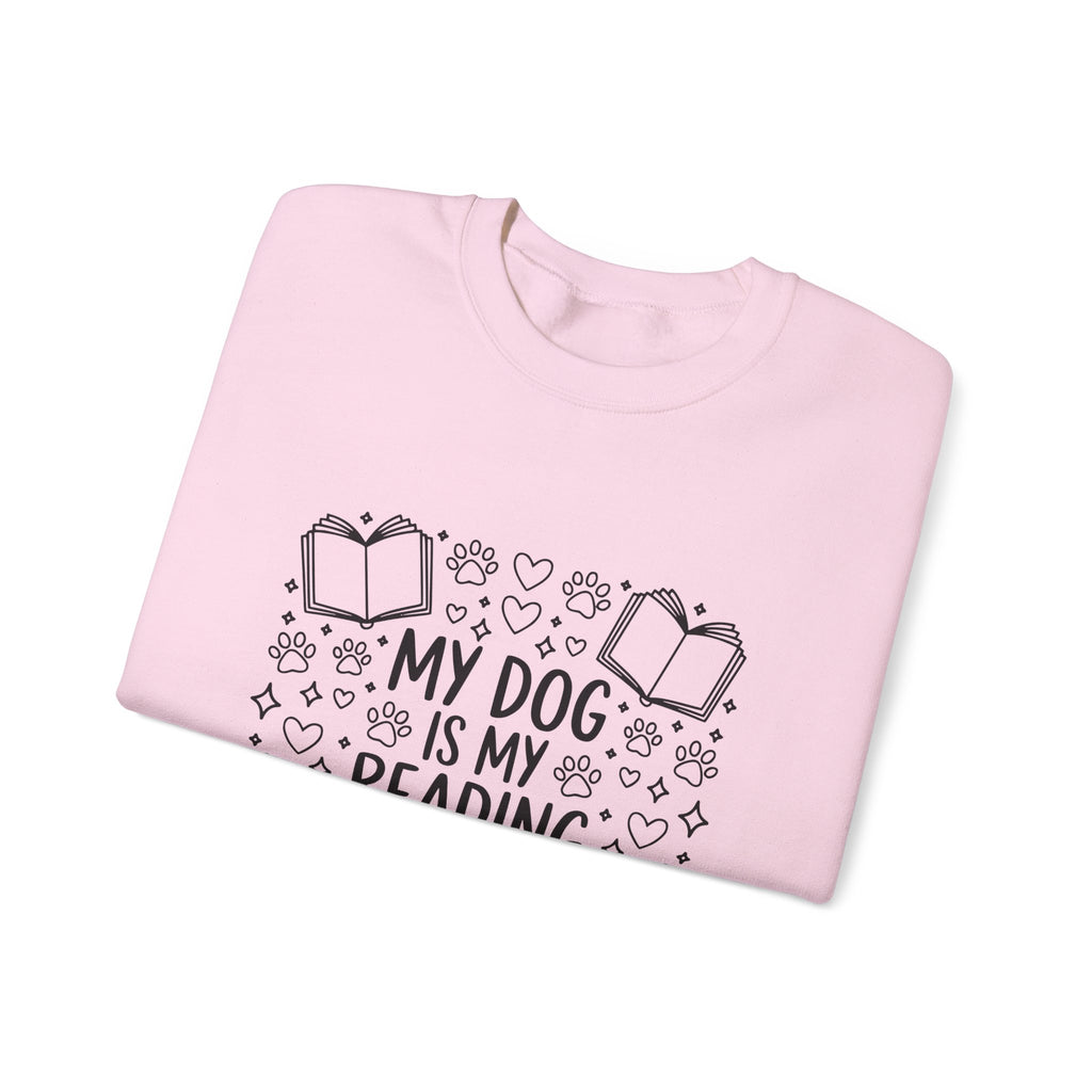 My Dog Is My Reading Buddy Sweatshirt — Cozy Dog Lover Bookish Crewneck