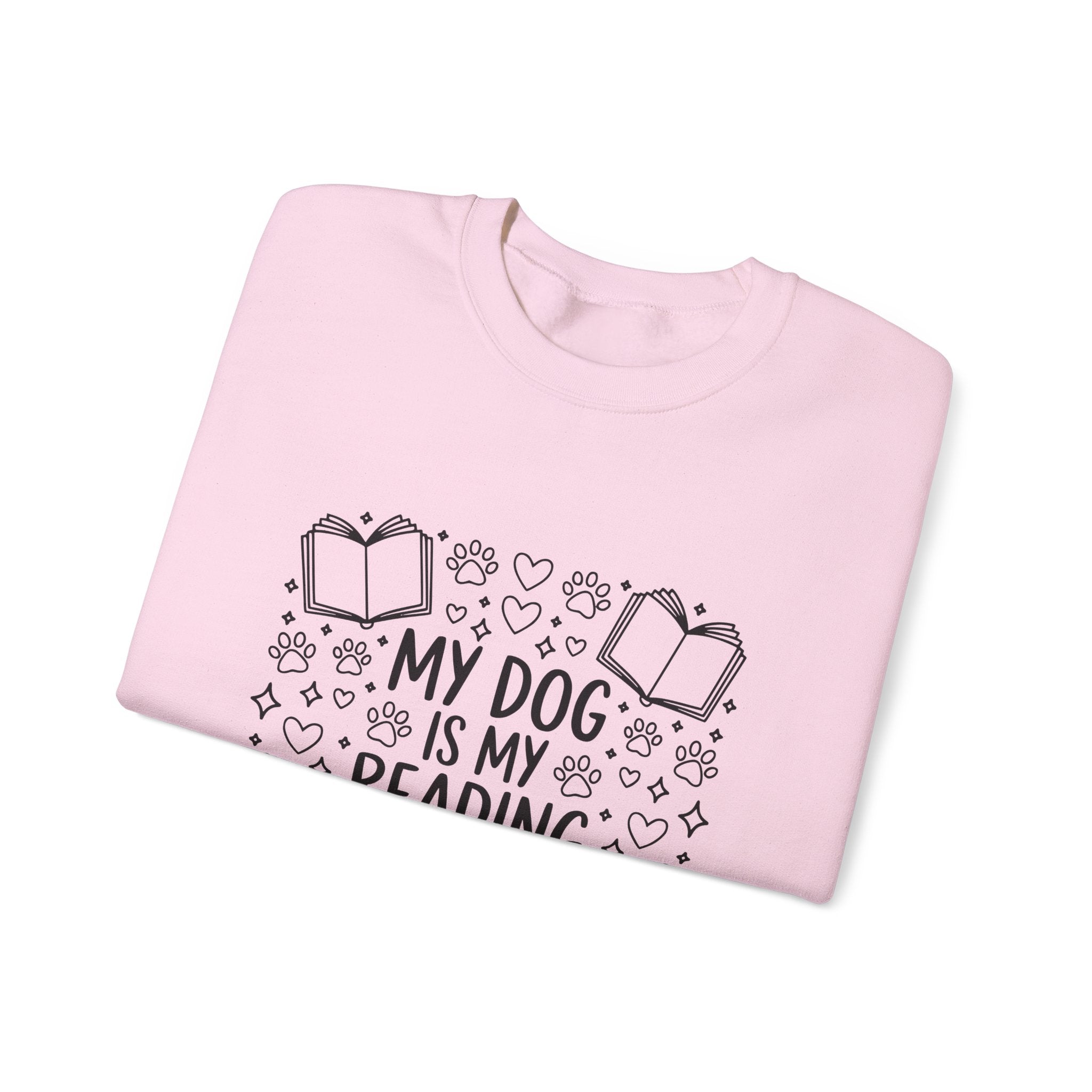 My Dog Is My Reading Buddy Sweatshirt — Cozy Dog Lover Bookish Crewneck