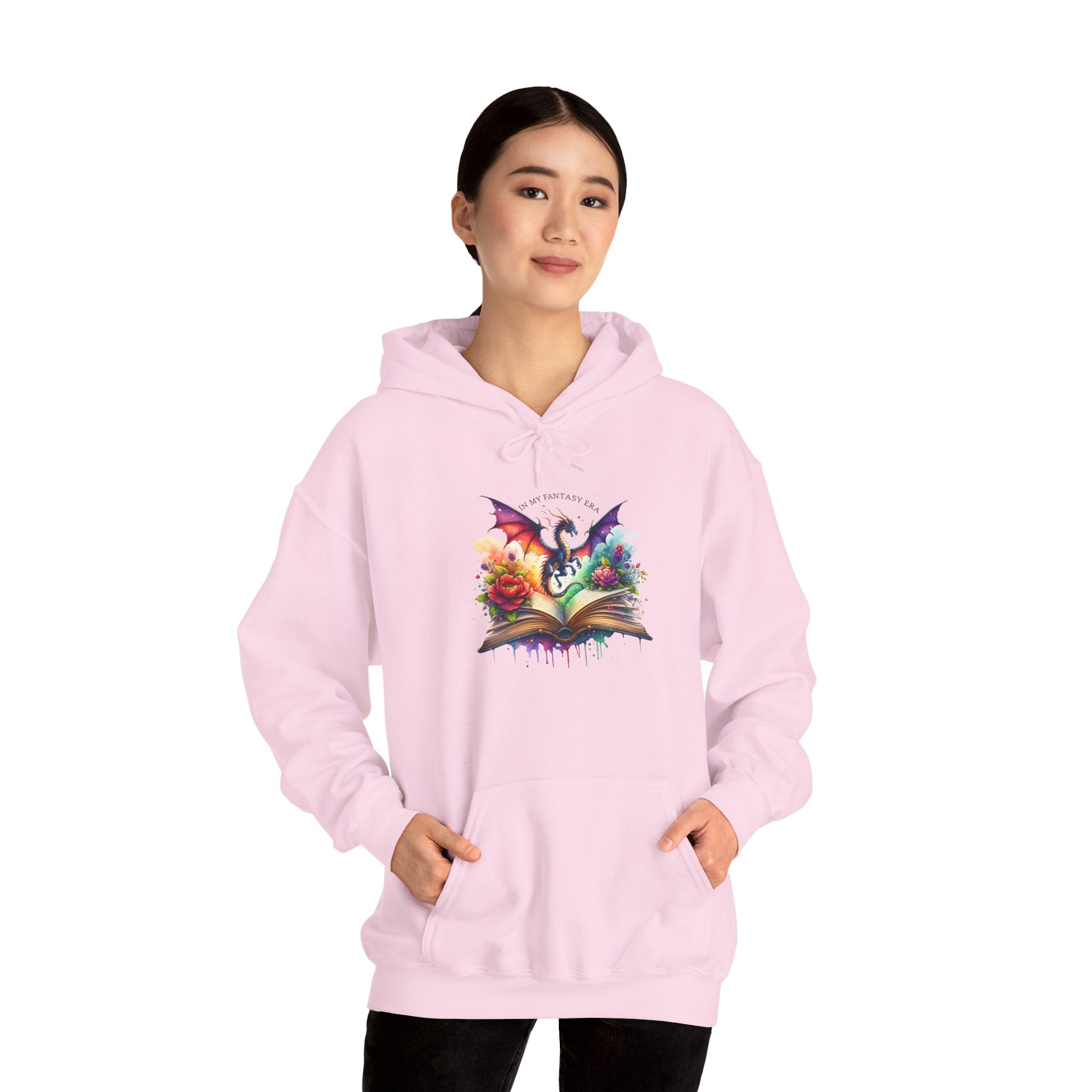 Fantasy Dragon Book Hoodie – Colorful Magic Storybook Sweatshirt