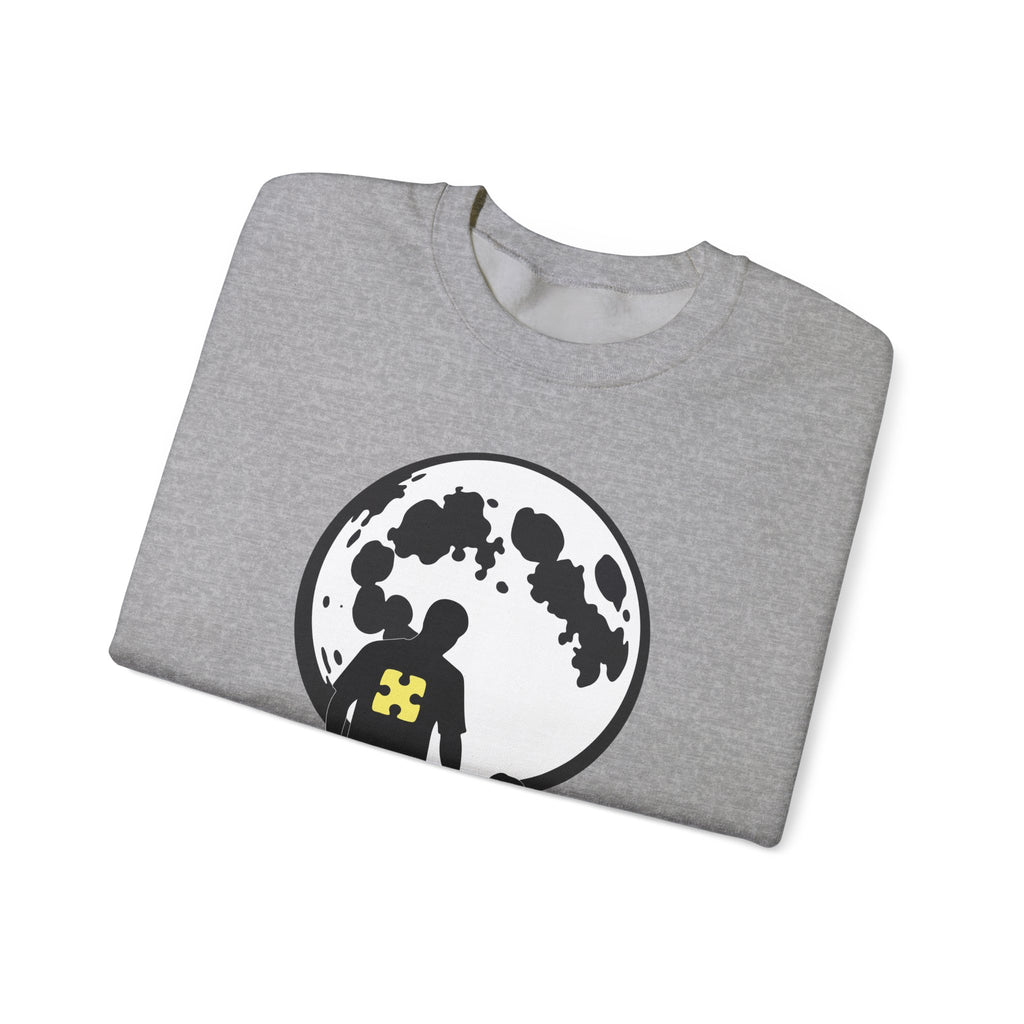 Crewneck Sweatshirt – Moonlit Parent & Child Silhouette Graphic