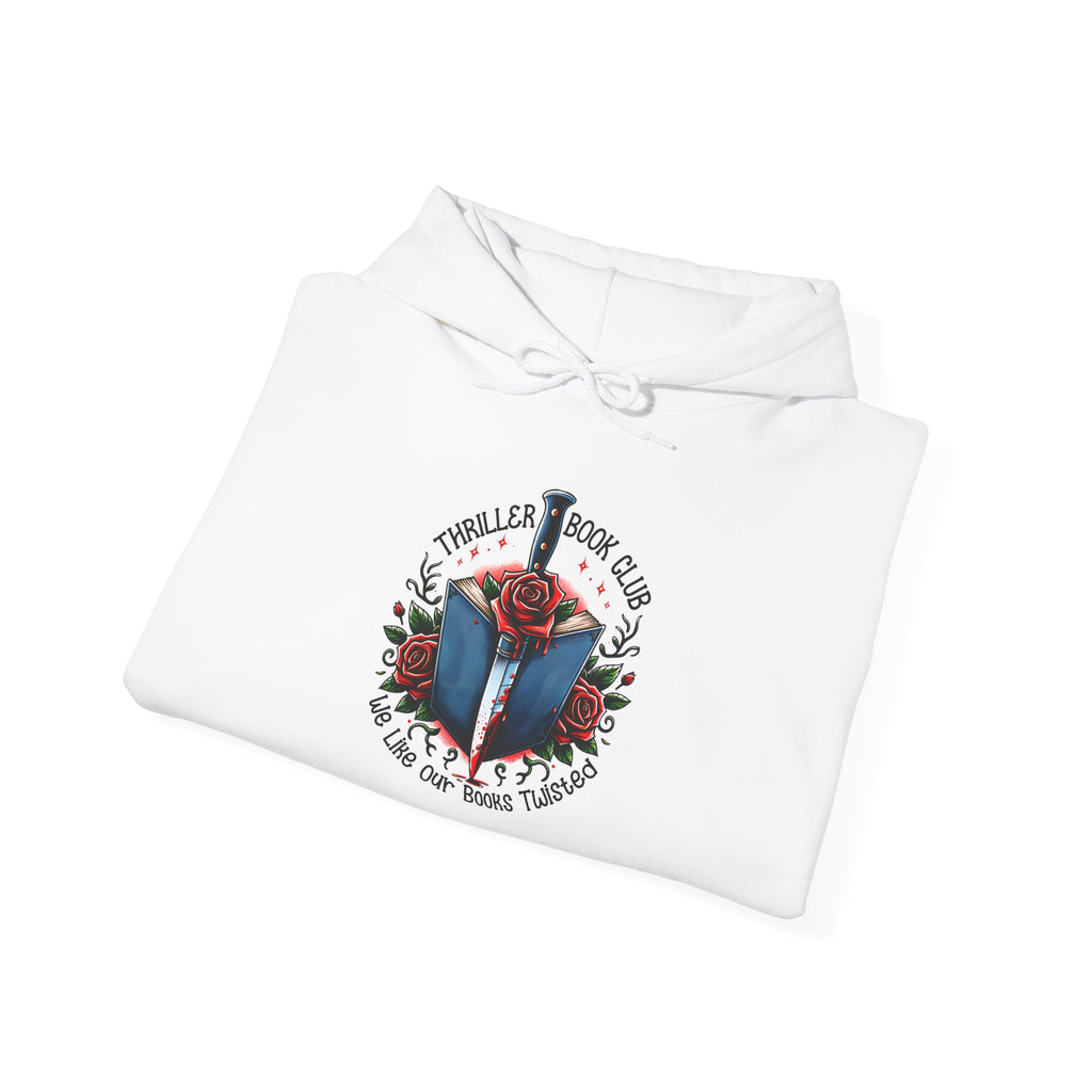 Book Club Hoodie — "The Thrillers Book Club" Cozy Reading Sweatshirt