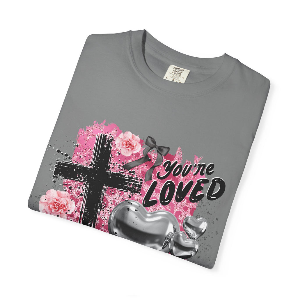 Christian Cross T-Shirt — "You're Loved" John 3:16 Faith Tee