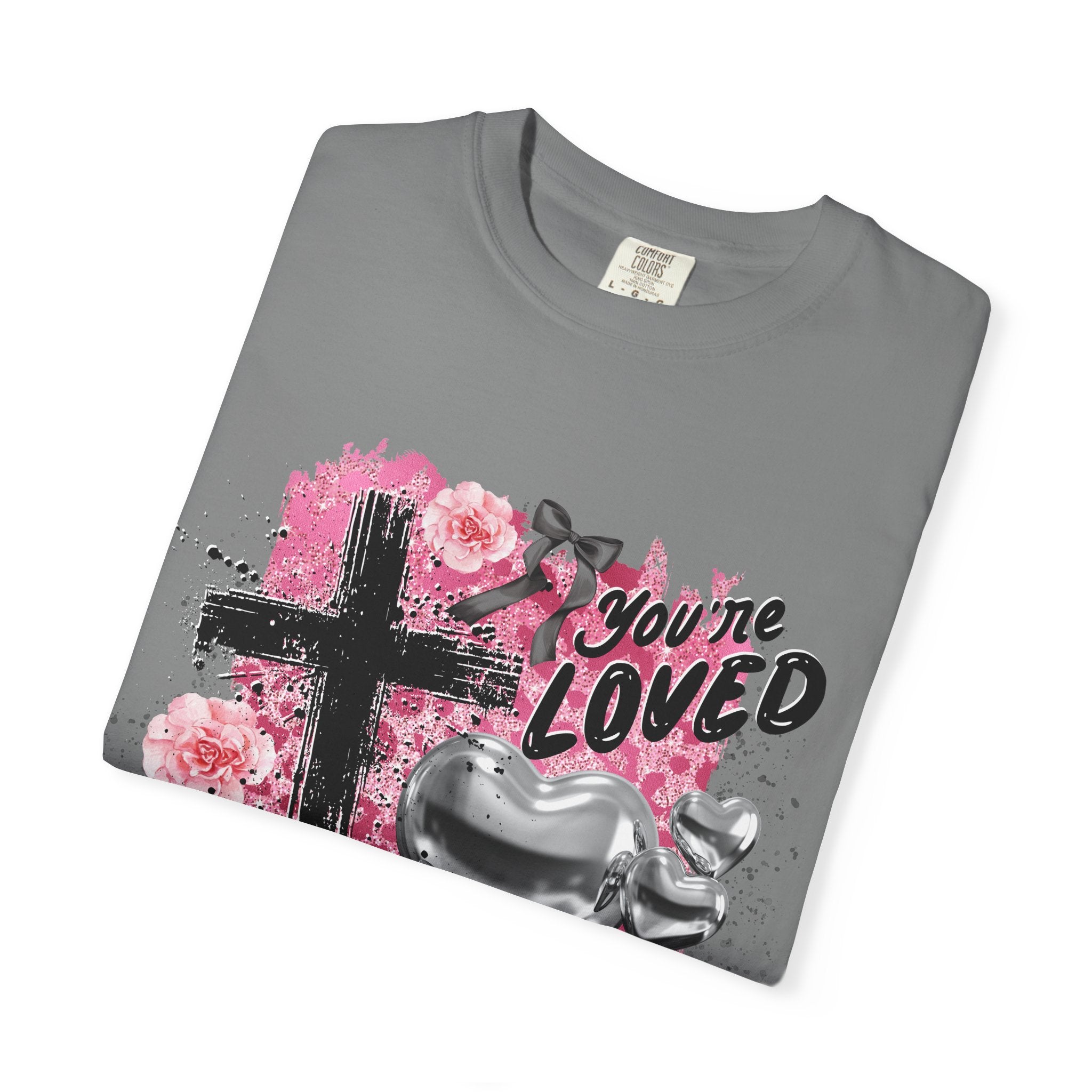 Christian Cross T-Shirt — "You're Loved" John 3:16 Faith Tee