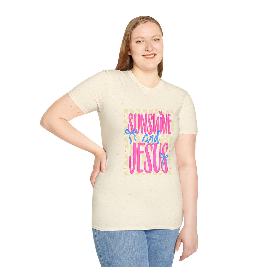 Sunshine and Jesus T-Shirt — Bright Christian Faith Graphic Tee