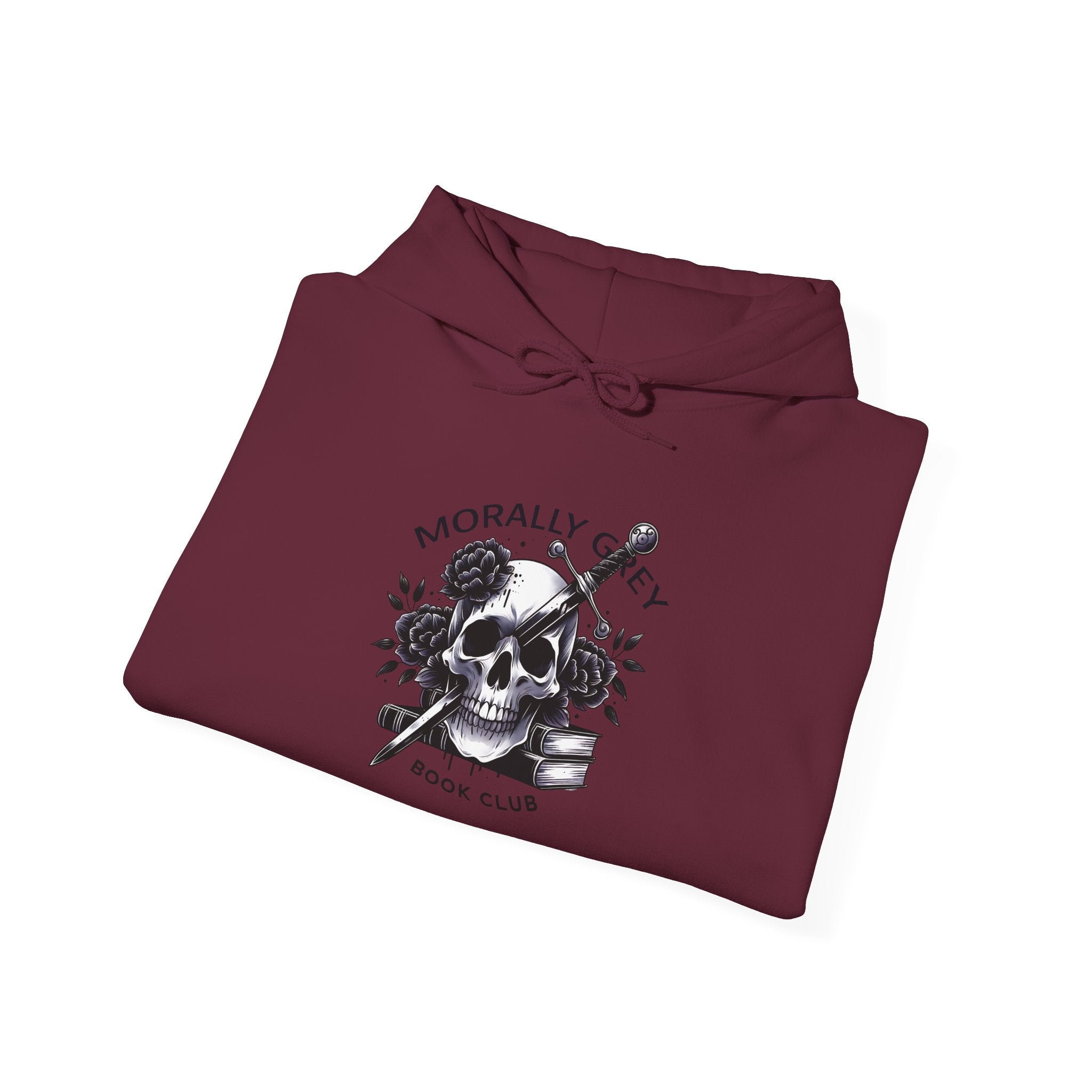 Morally Gray Book Club Hoodie — Skull & Dagger Reading Crewneck