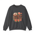 Booklover Sweatshirt — "Introverted but willing to discuss books" Floral Crewneck