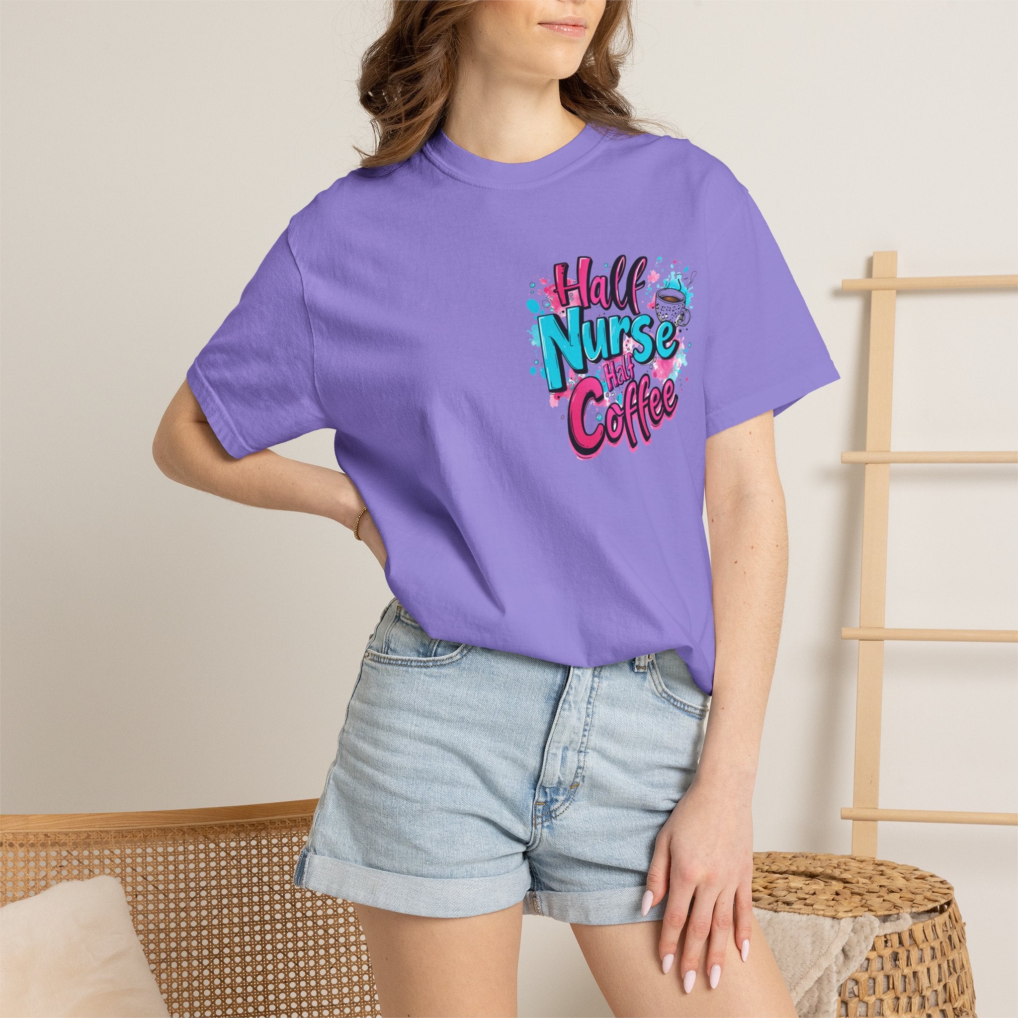 Half Nurse Half Coffee T-Shirt